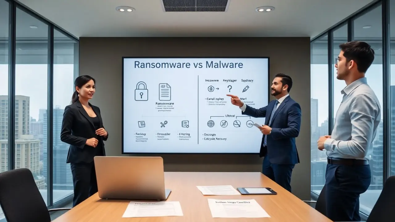 ransomware vs malware