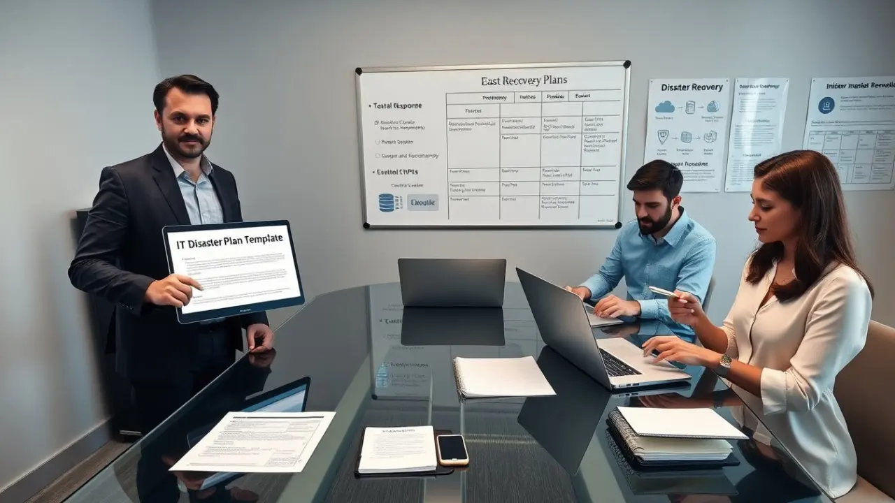 it disaster recovery plan template for small business
