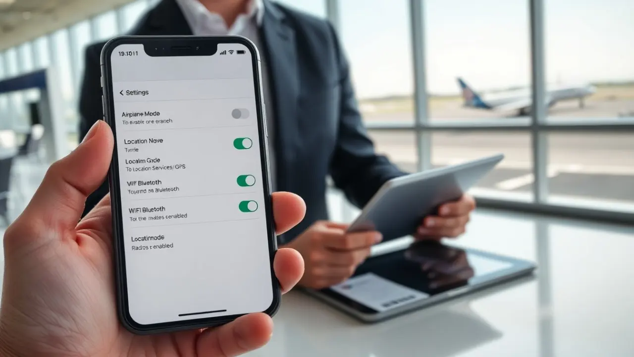 does airplane mode turn off location